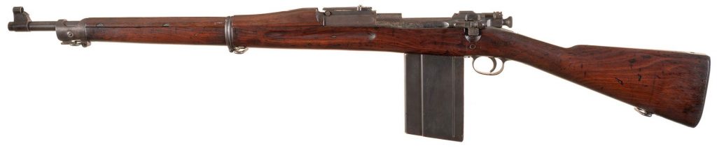 Springfield M1903 rifle with 25-round magazine
