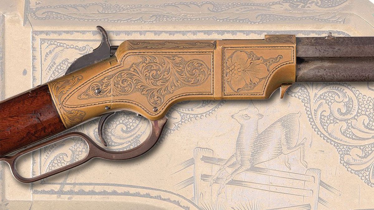 General-Edward-M.-McCooks-Factory-Inscribed-and-Engraved-New-Haven-Arms-Company-Henry-Lever-Action-Rifle-Owned-by-David-Kalakau-1