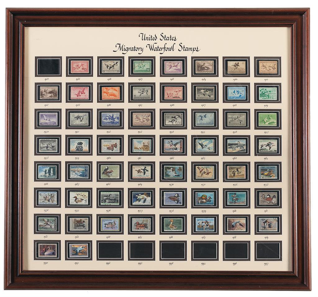 Framed U.S. Waterfowl Stamp Display | Rock Island Auction