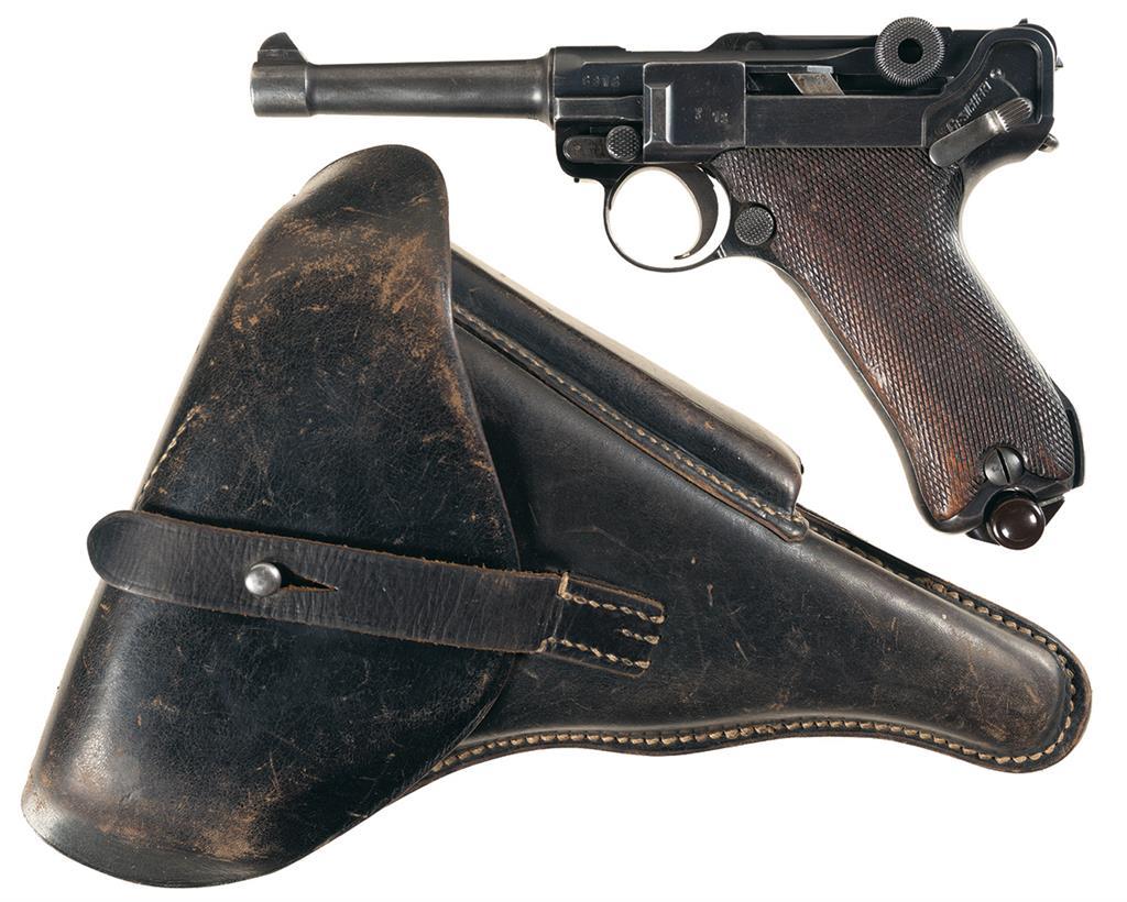 Simson & Company Luger Semi-Automatic Pistol with Holster | Rock Island ...