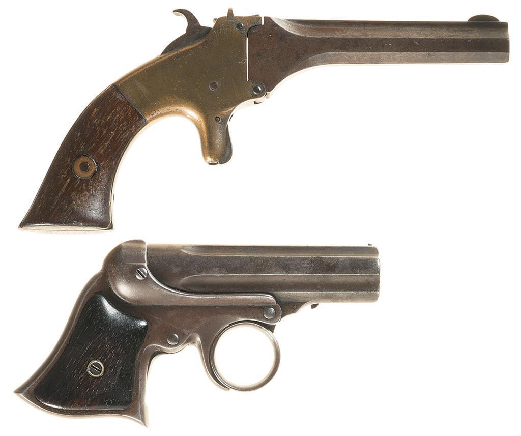 Two Antique Derringers -A) Stafford Single Shot Derringer | Rock Island ...