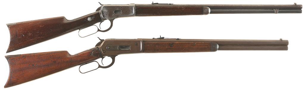 Two Antique Winchester Lever Action Long Guns | Rock Island Auction