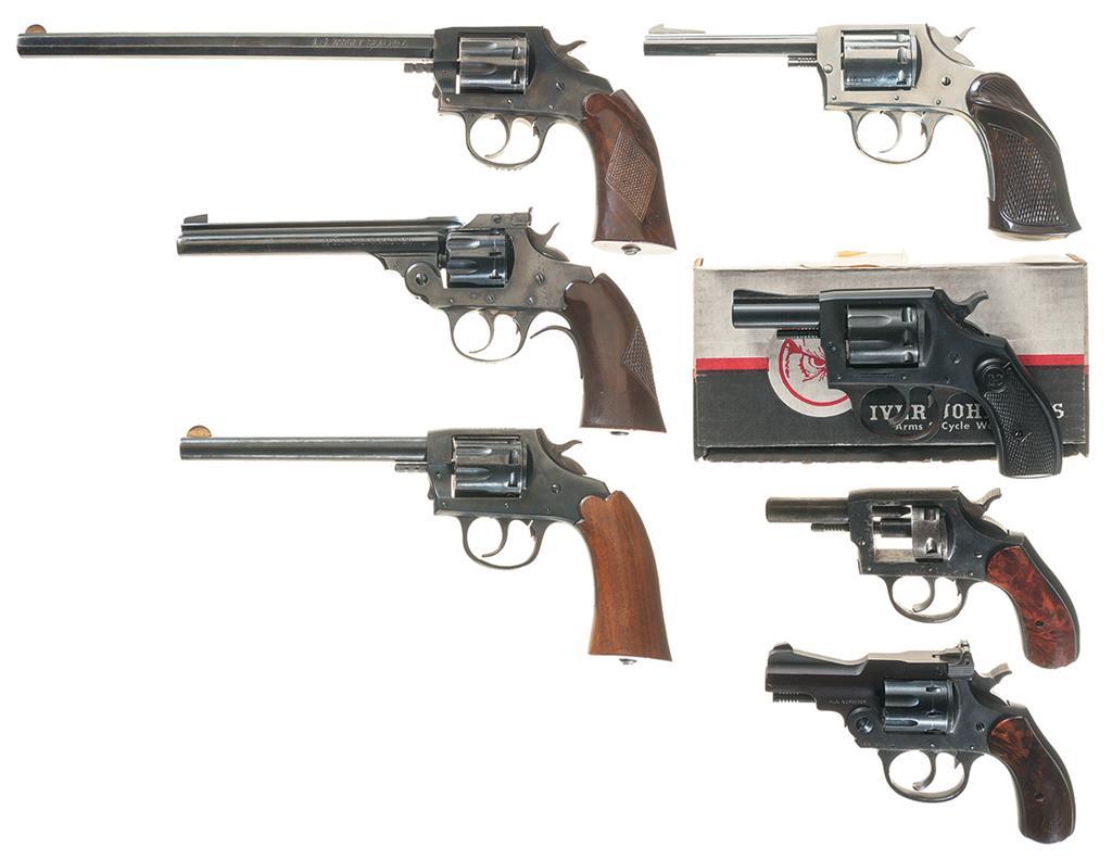 Six Iver Johnson Revolvers w/ One Starter Pistol Rock Island Auction