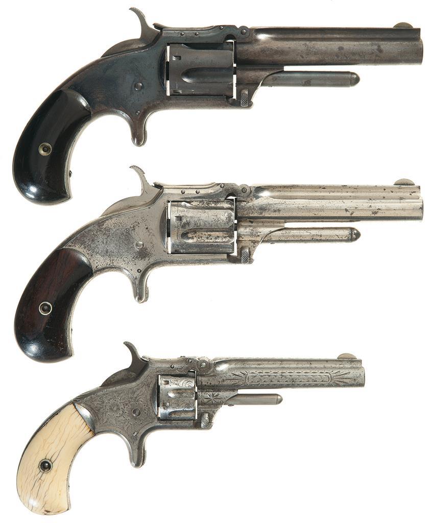 Three Antique Smith & Wesson Spur Trigger Revolvers | Rock Island Auction