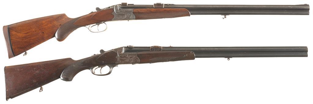 Two Engraved German Over/Under Combination Guns | Rock Island Auction