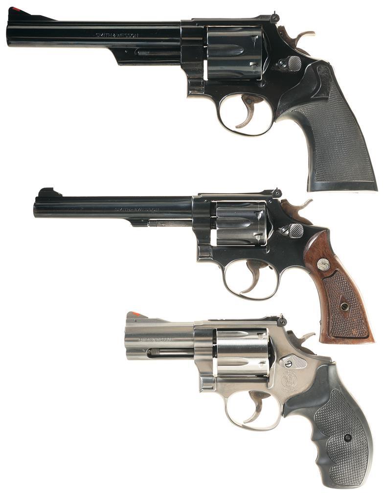 Three Smith & Wesson DA Revolvers | Rock Island Auction