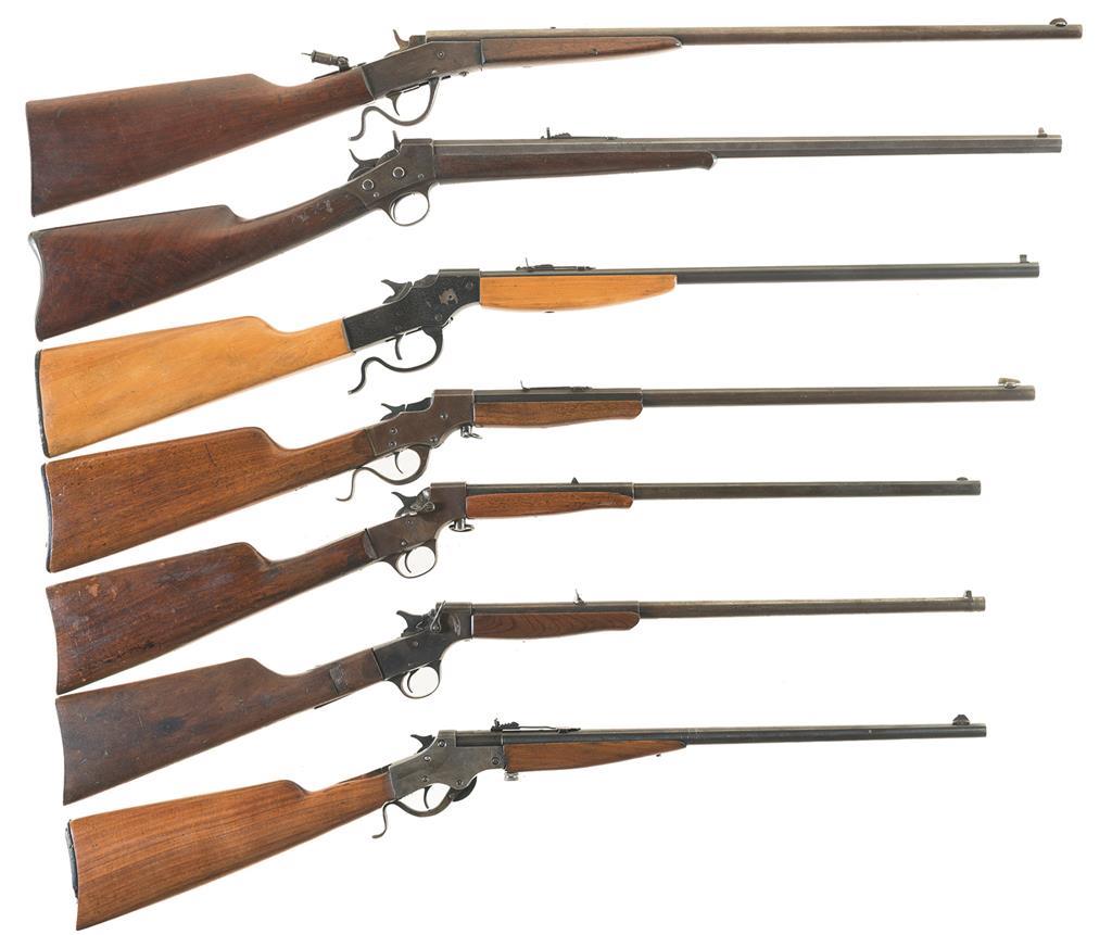 Seven Single Shot Rifles -A) Page-Lewis Model C Olympic Rifle | Rock ...