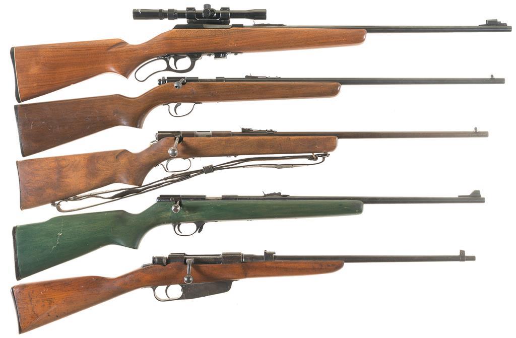 Five Sporting Rifles -A) Marlin Model 56 Lever Action Rifle with | Rock ...