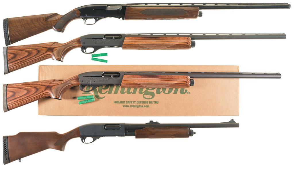Four Shotguns A) Winchester Model 1400 SemiAutomatic Shotgun Rock
