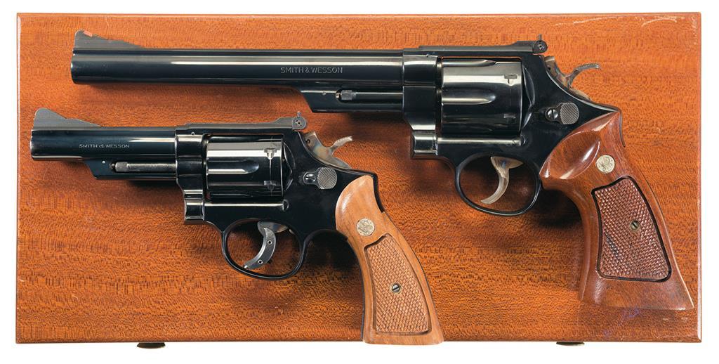 Two Smith & Wesson Double Action Revolvers -A) S&W Model 29 Two Smith & Wesson Double Action Revolvers -A) S&W Model 29