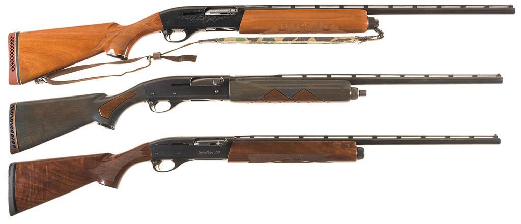 Three Remington Semi-Automatic Shotguns -A) Remington Model 1100 | Rock ...