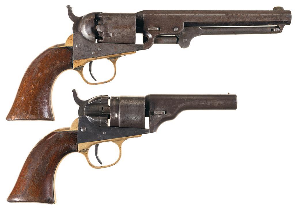 Collector's Lot of Two Antique Colt Revolvers -A) Colt Model 184 | Rock ...