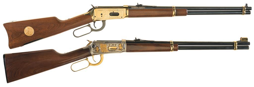 Two Winchester Cherokee Commemorative Lever Action Long Guns | Rock ...