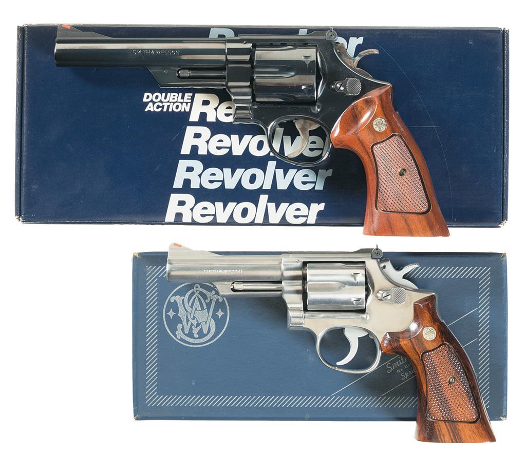 Two Smith & Wesson Da Revolvers W  Factory Boxes 