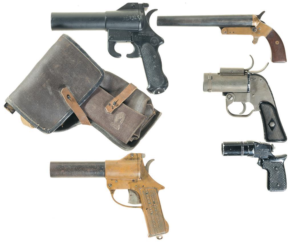 Five Flare Pistols Rock Island Auction