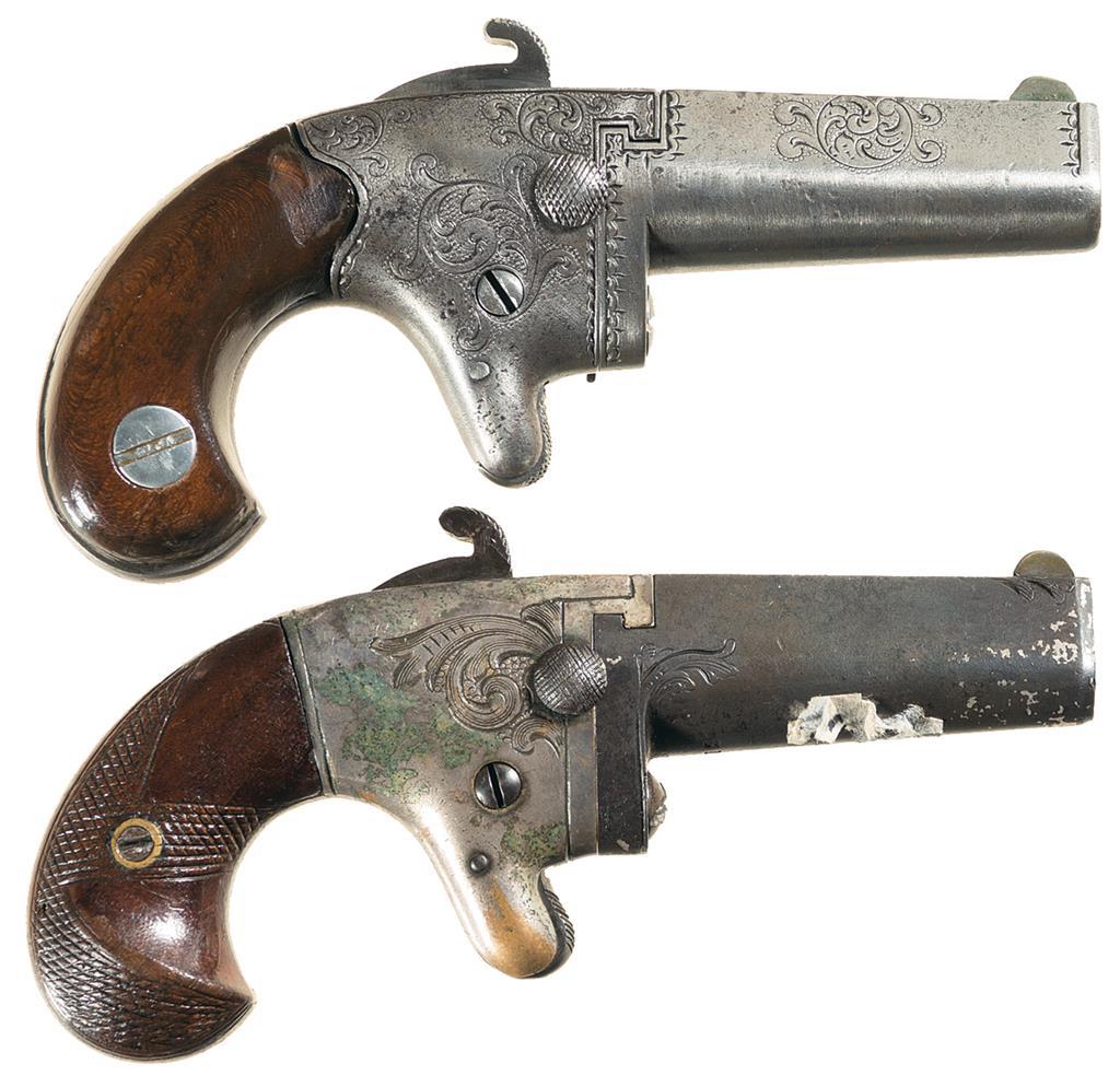 Two Engraved Derringers | Rock Island Auction