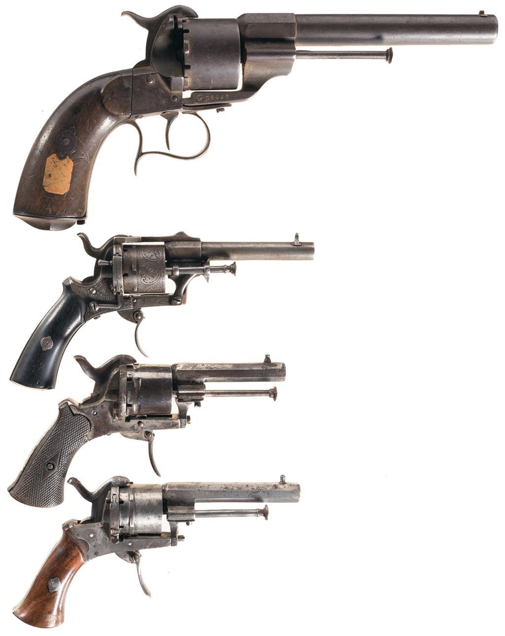 Four Pinfire Revolvers Rock Island Auction 3880