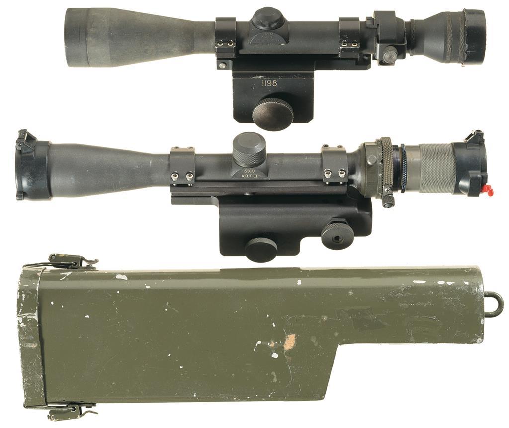 M 2 bracket. M14 scope. M14 Rifle with scope.