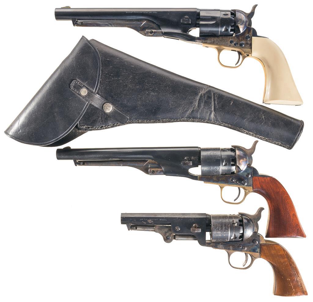 Three Italian Percussion Revolver Reproductions Rock Island Auction