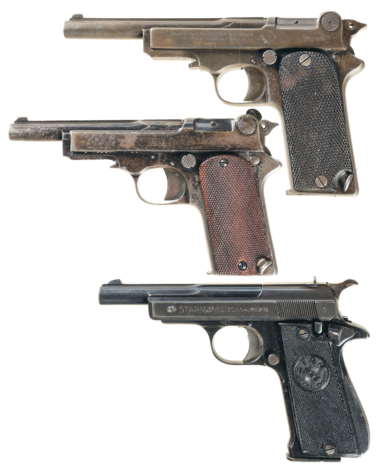 Three Spanish Semi-Automatic Pistols | Rock Island Auction