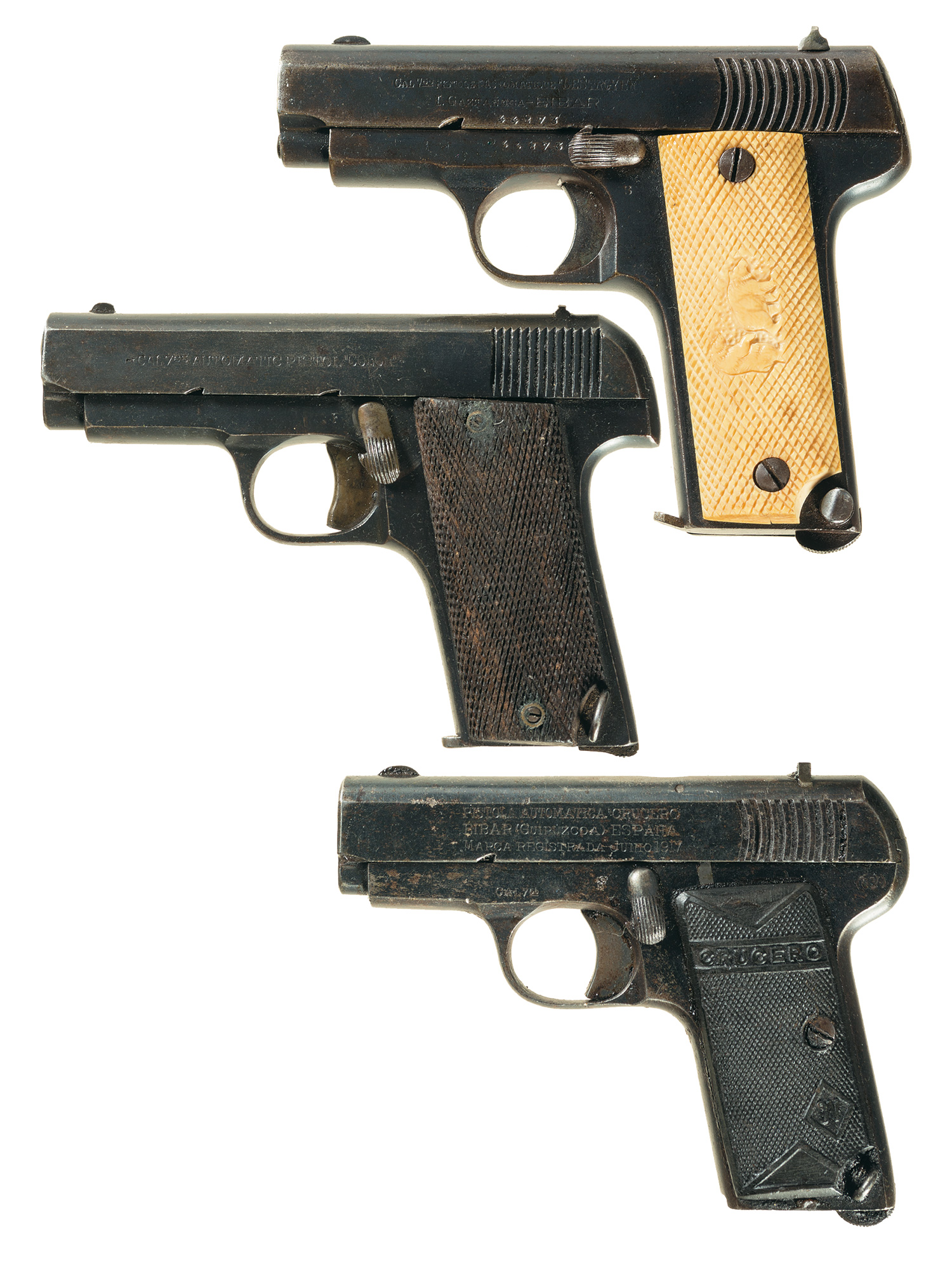 Three Spanish SemiAutomatic Pistols Rock Island Auction