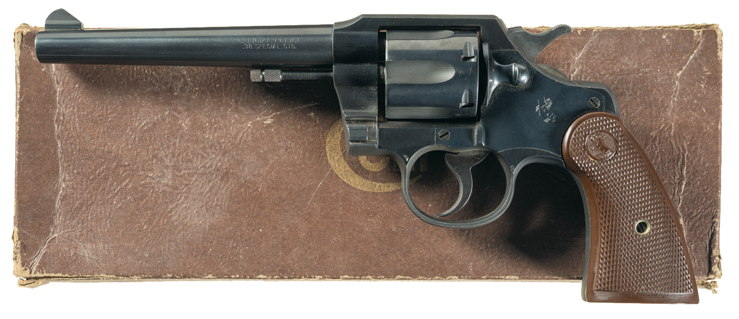 Colt Official Police Revolver 38 Special Rock Island Auction 9589