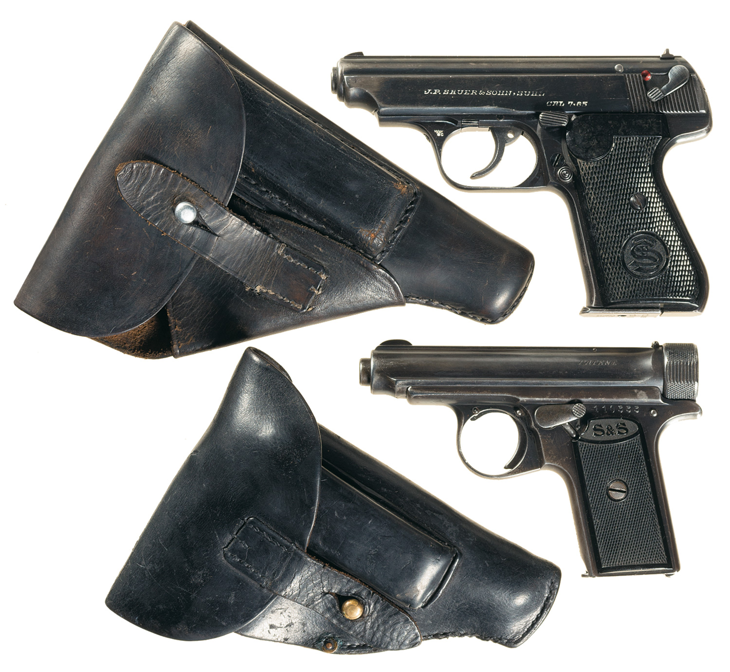 Two J.P. Sauer & Son Semi-Automatic Pistols w/ Holsters | Rock Island ...