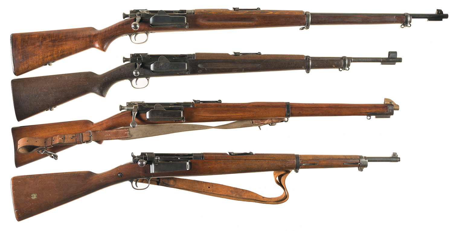 Four Krag Jorgensen Bolt Action Rifles | Rock Island Auction