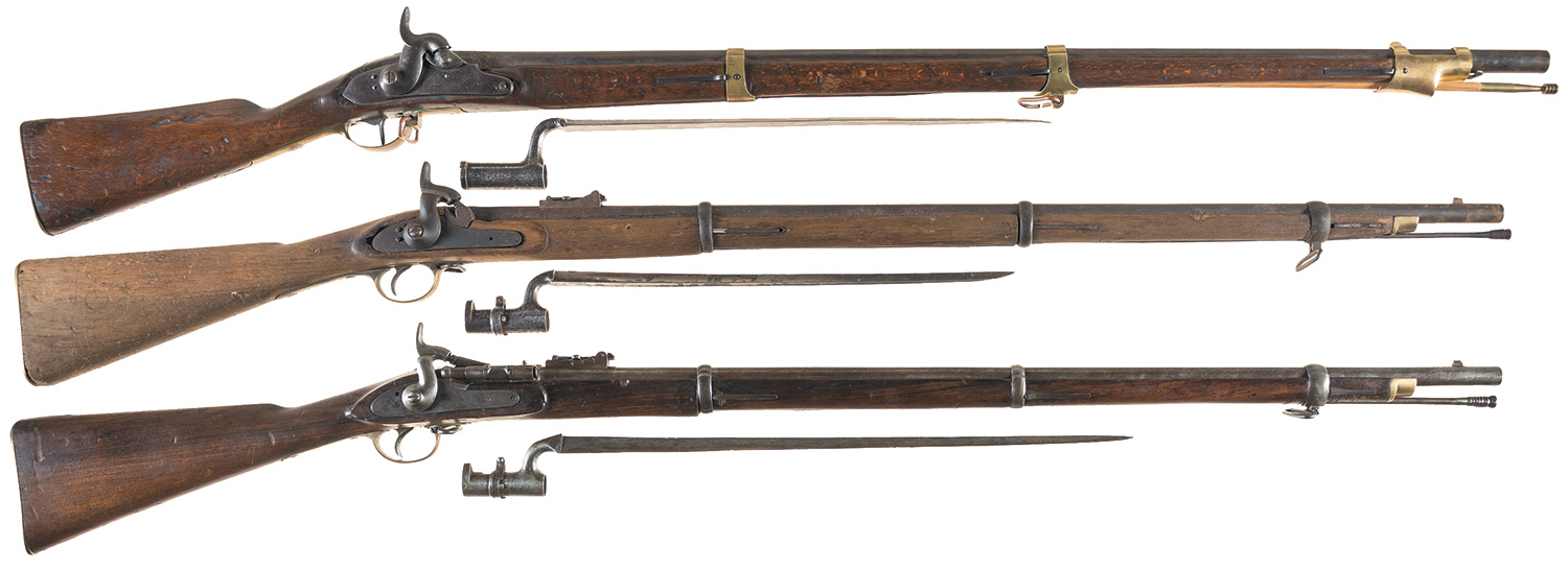 Three 19th Century Long Guns w/ Bayonets | Rock Island Auction