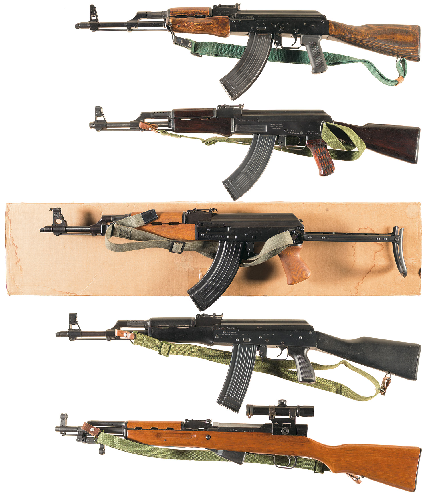 Five Russian Designed Semi-Automatic Carbines w/ Slings | Rock Island ...