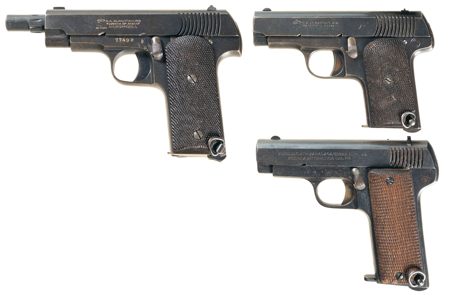 Three Spanish SemiAutomatic Pistols Rock Island Auction