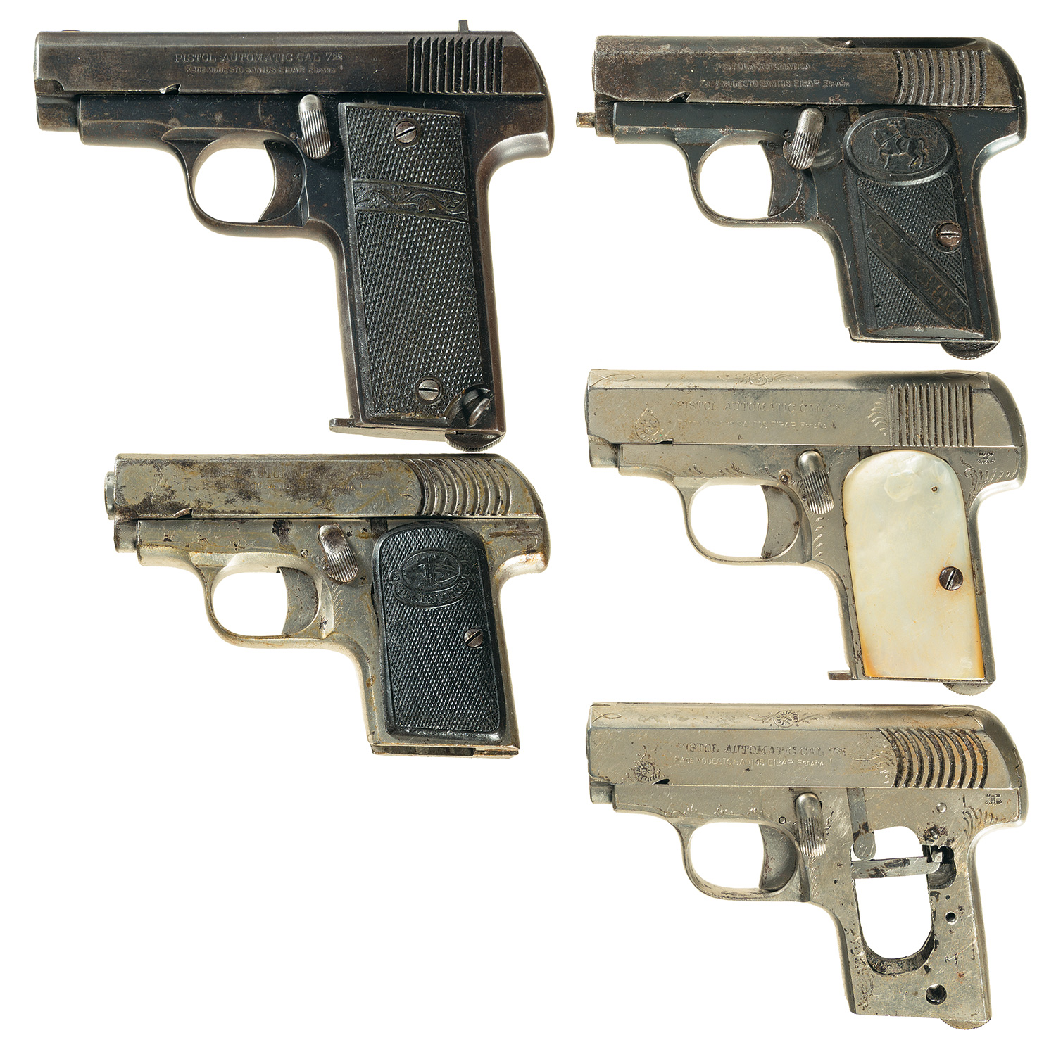 Five Spanish SemiAutomatic Pistols Rock Island Auction