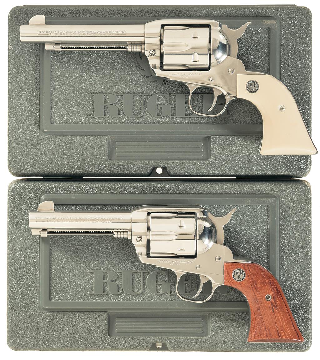 Two Ruger Single Action Revolvers W Cases Rock Island Auction