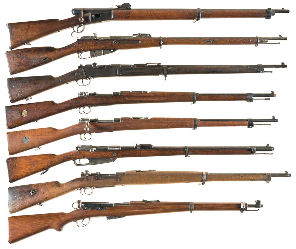 Eight European Military Bolt Action Long Guns | Rock Island Auction