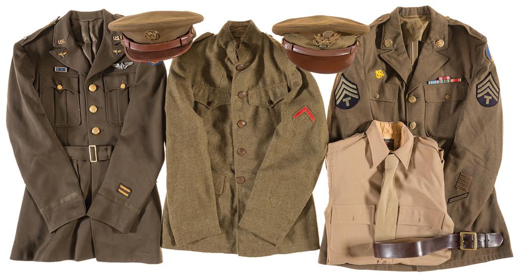 Grouping of United States Military Uniform Items Rock Island Auction