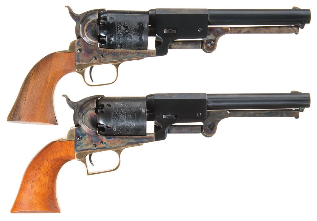 Two Colt Black Powder Series Dragoon Percussion Revolvers | Rock Island ...