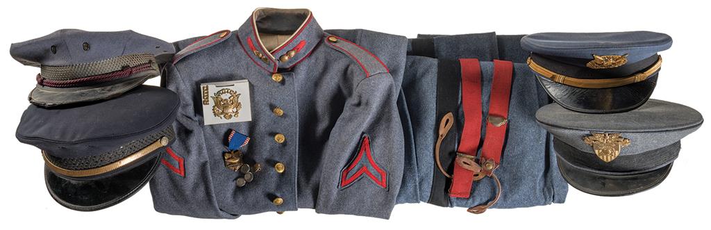 Grouping of American Cadet/ROTC Uniform Items | Rock Island Auction