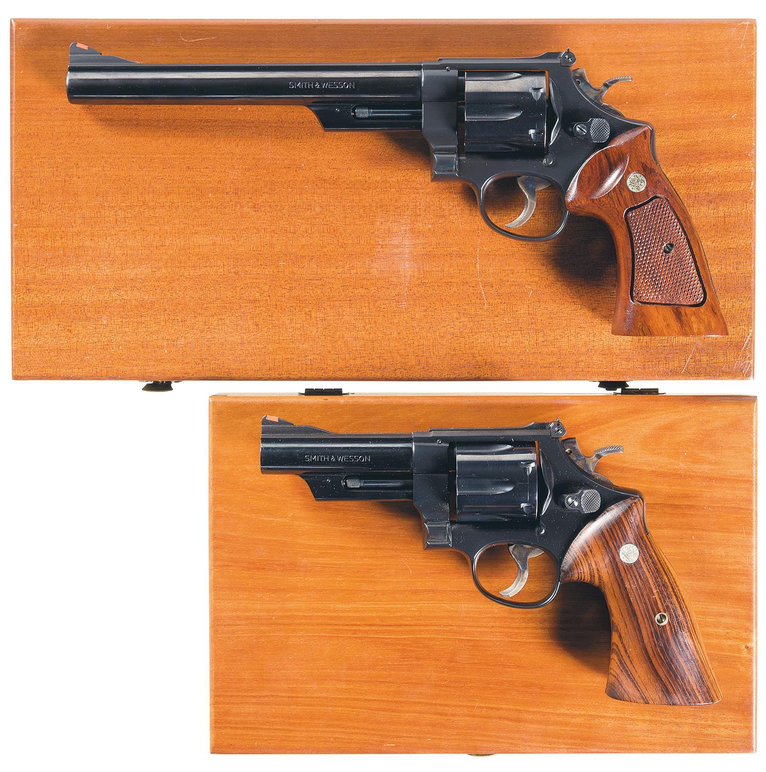 Two Smith & Wesson DA Revolvers w/ Cases | Rock Island Auction