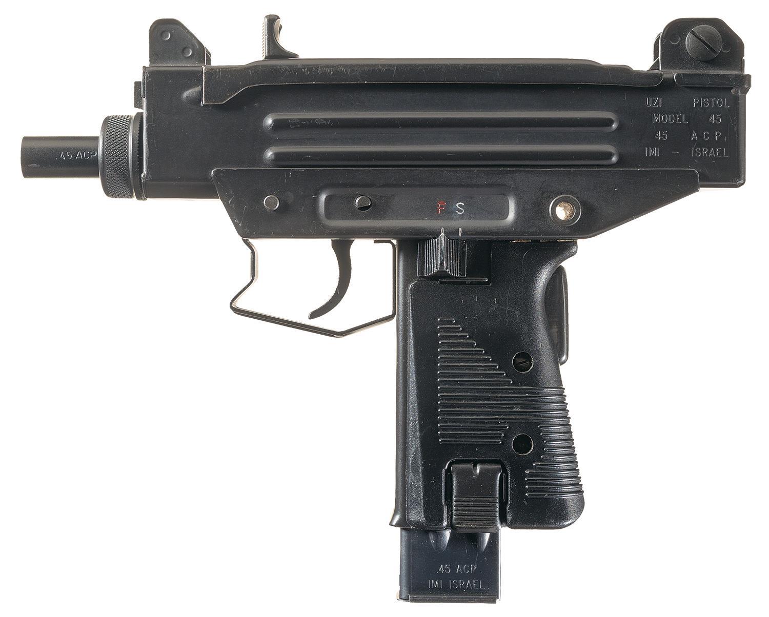 Uzi Israeli Military Industries Uzi Pistol 45 Acp Rock Island Auction