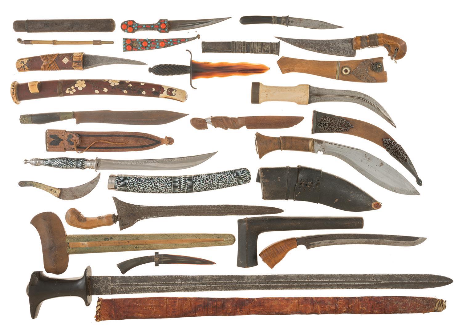 Asia Weapons Group of Primarily Asian Style Edges Weapons | Rock Island Auction