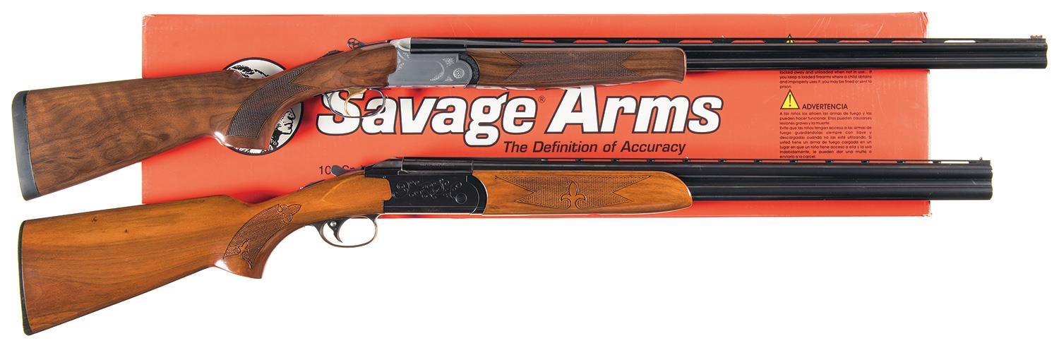 Two Savage Over/Under Shotguns | Rock Island Auction