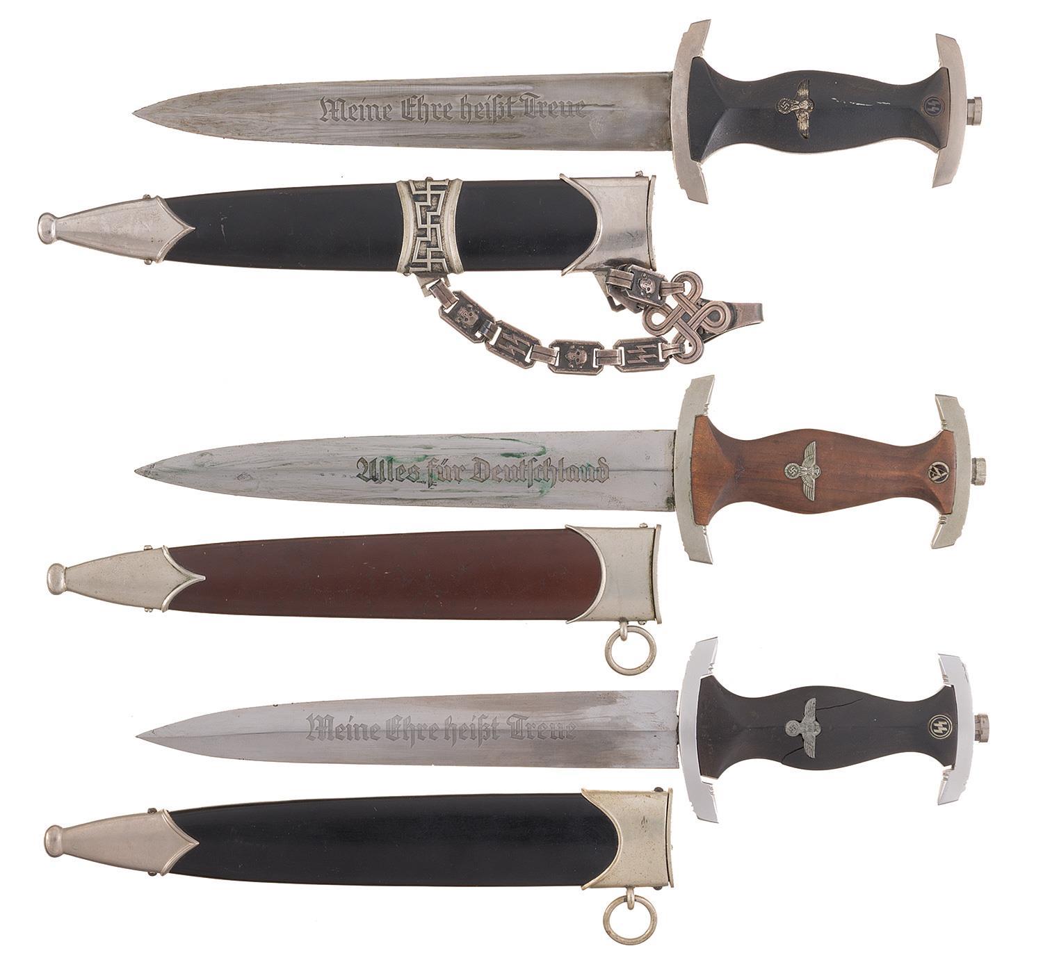 Three Nazi Style Daggers with Sheaths | Rock Island Auction