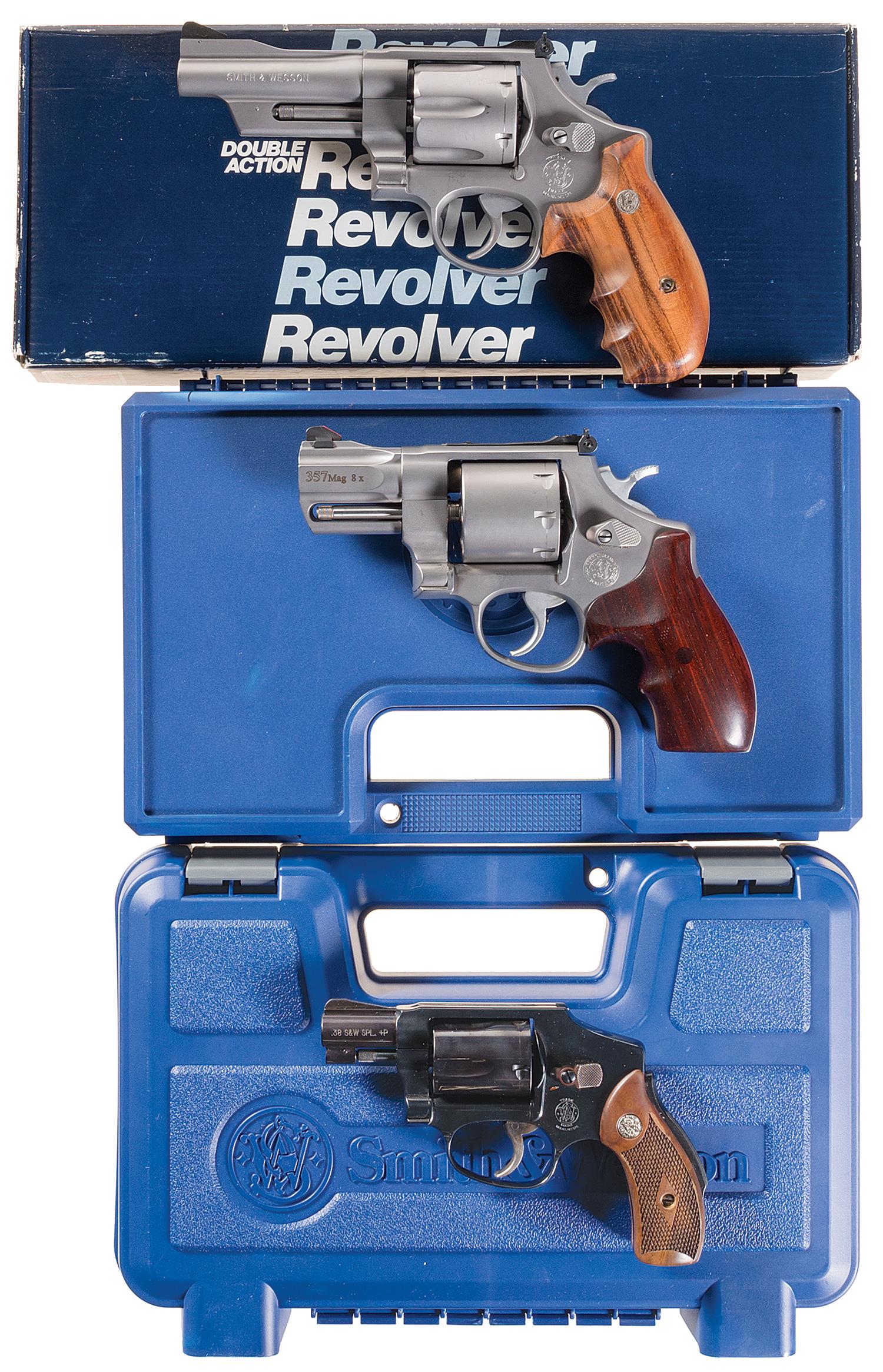 Three Smith & Wesson DA Revolvers | Rock Island Auction