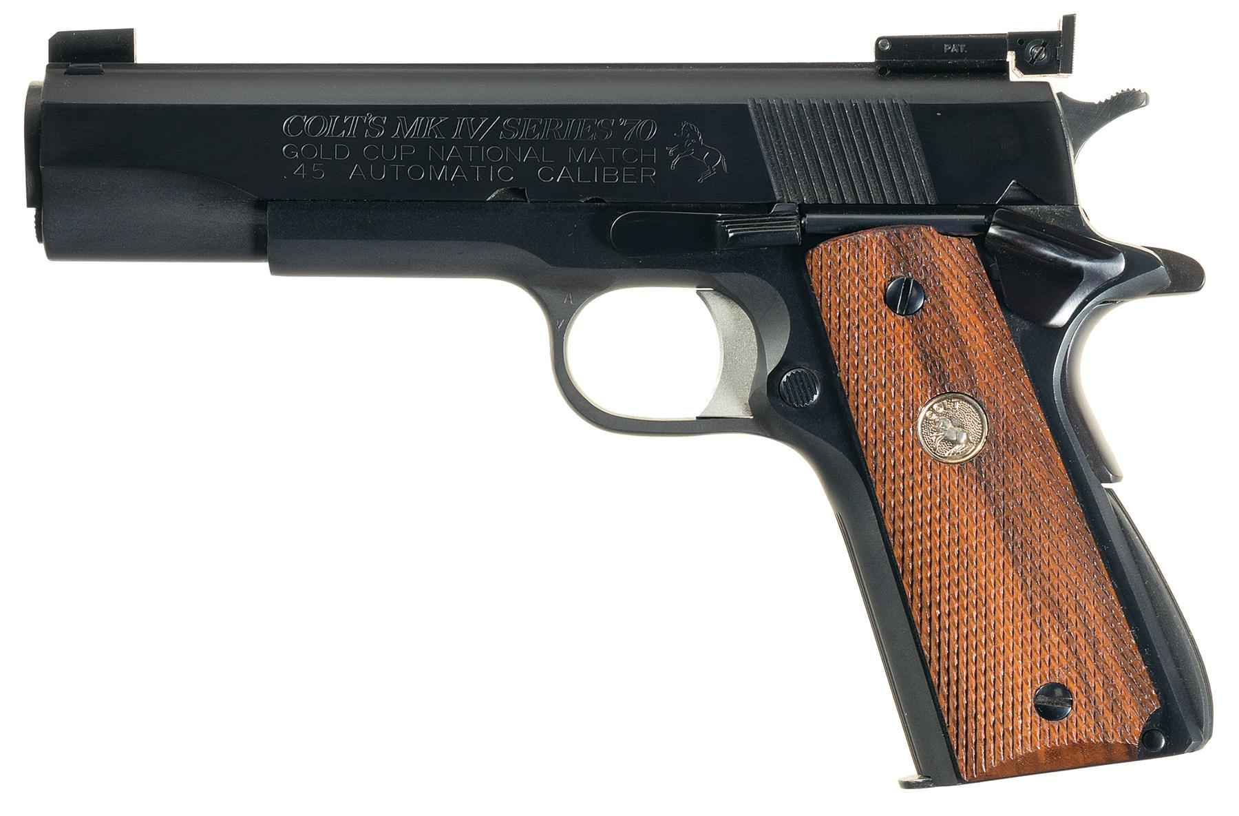 Colt Gold Cup Pistol 45 Acp Rock Island Auction 1887