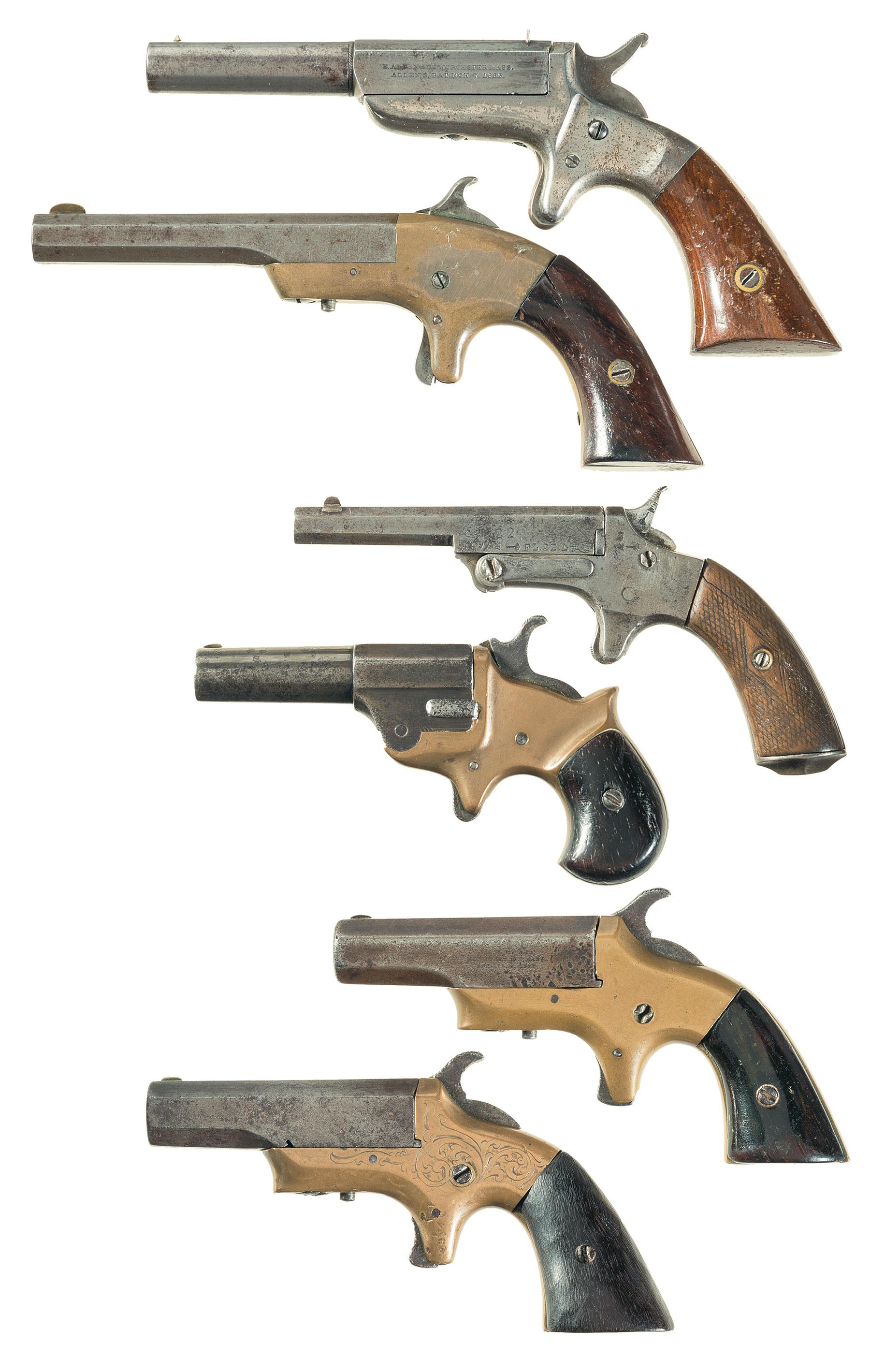 Six Single Shot Pocket Pistols | Rock Island Auction