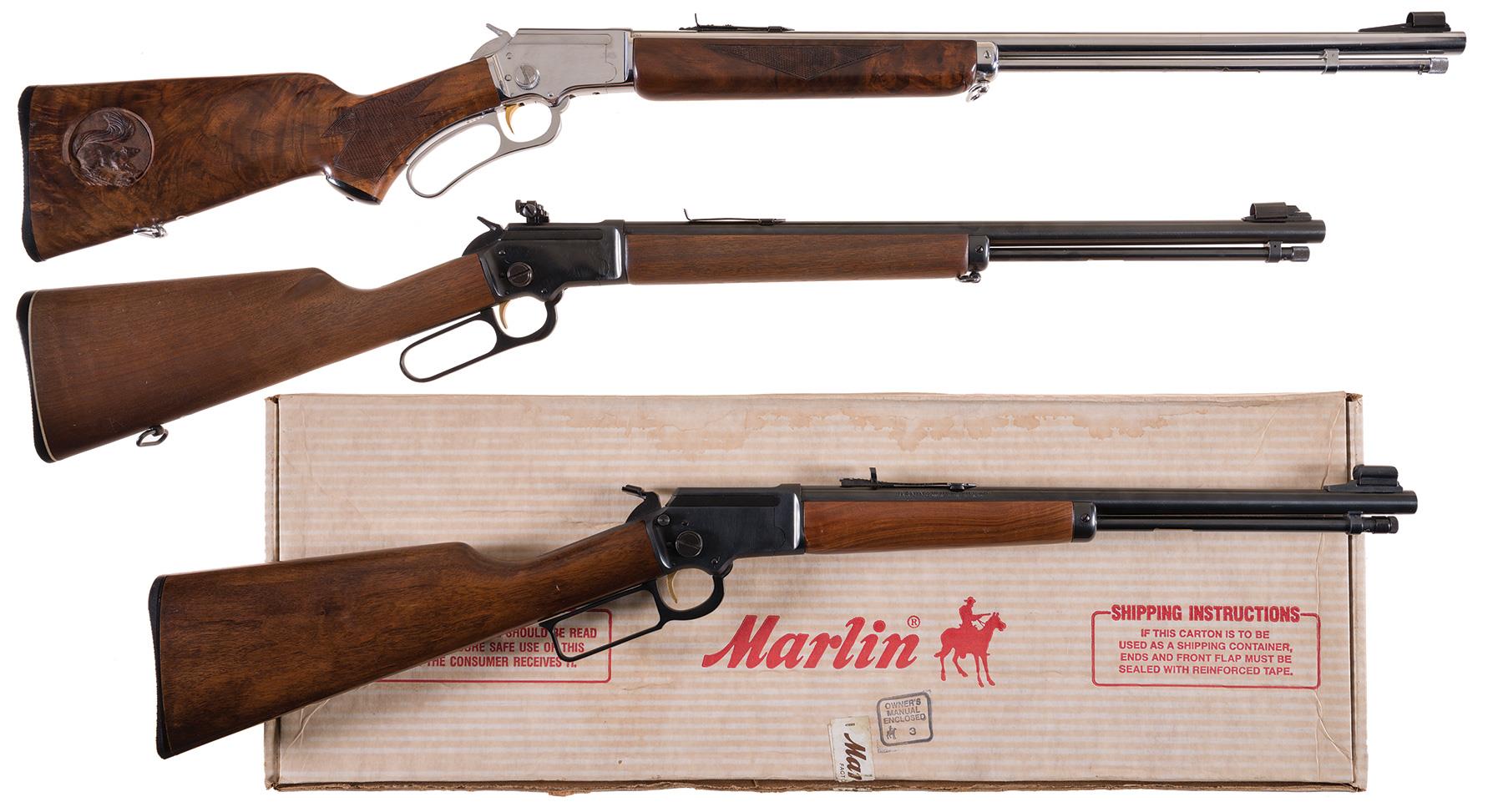 Three Marlin Lever Action Rifles Rock Island Auction