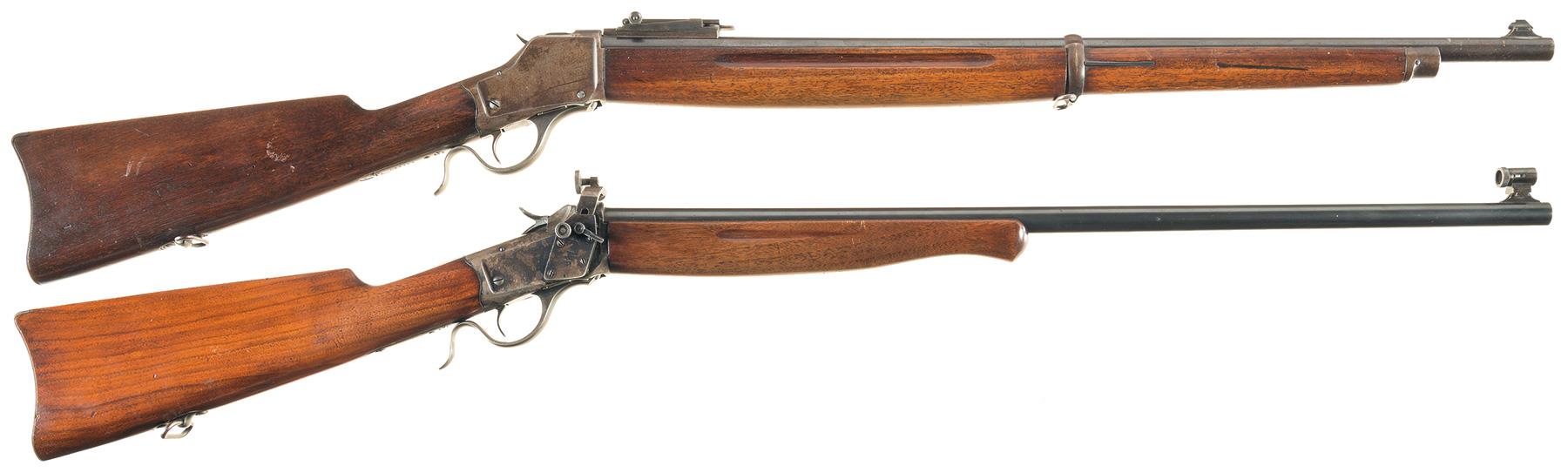 Two Winchester Model 1885 Single Shot Long Guns | Rock Island Auction