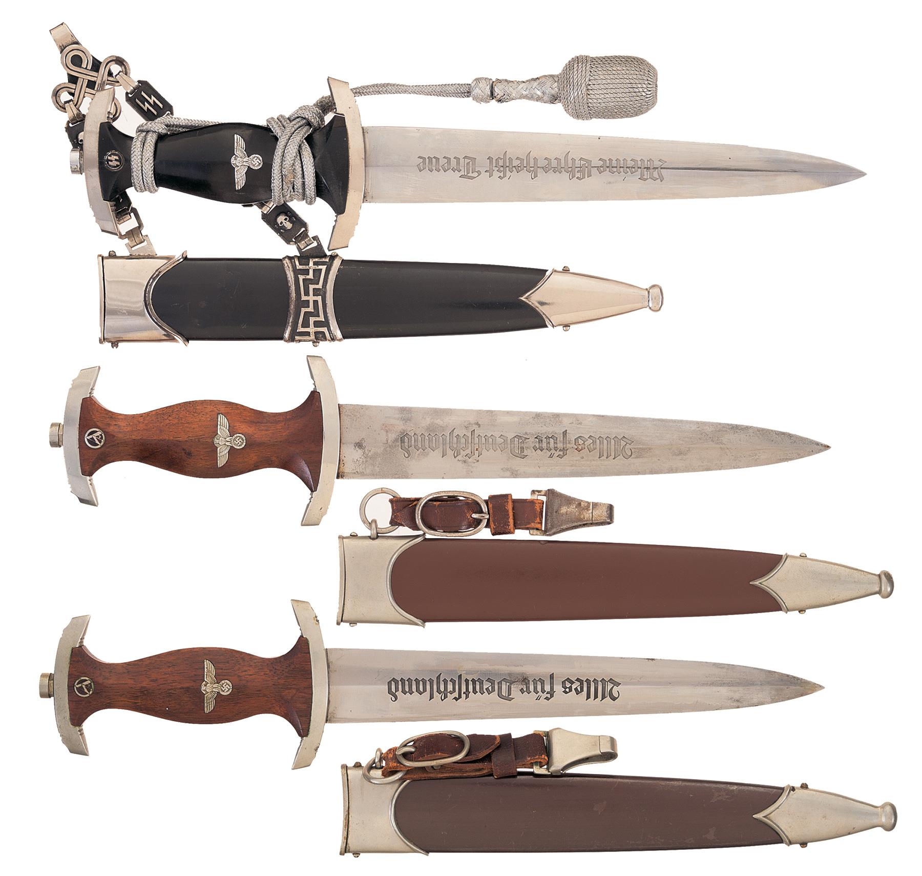 Three Nazi Style Daggers with Sheaths | Rock Island Auction