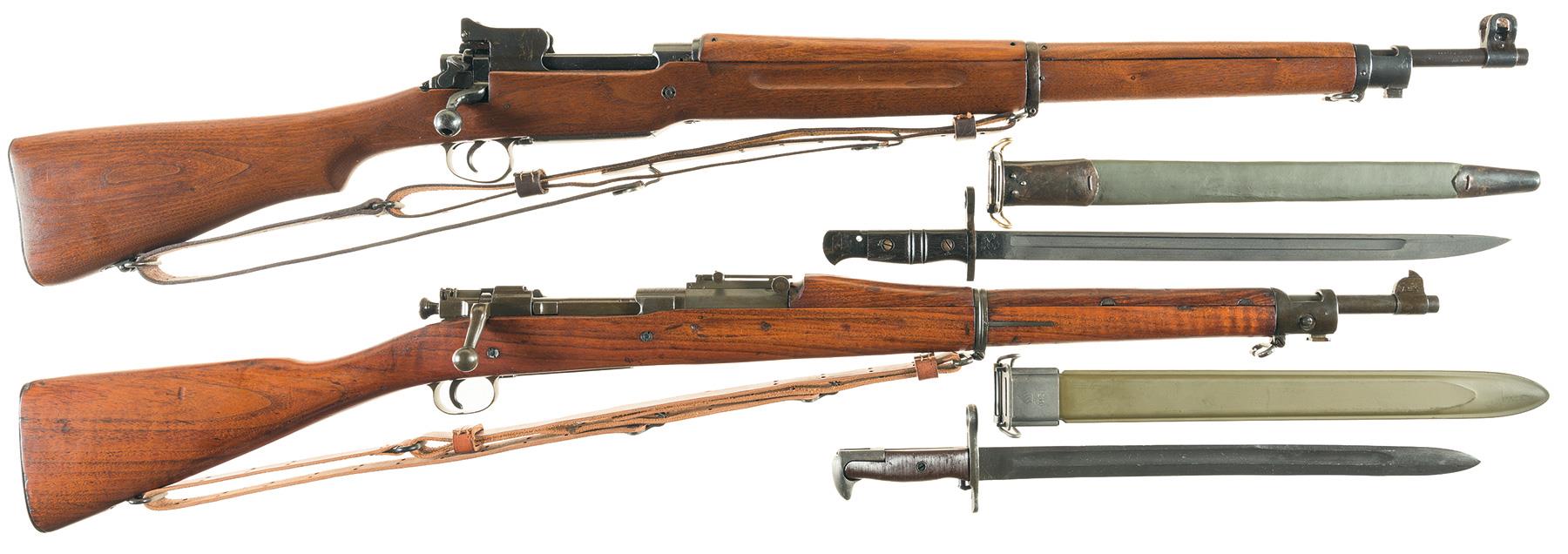 Two U.S. Military Bolt Action Rifles with Bayonets | Rock Island Auction