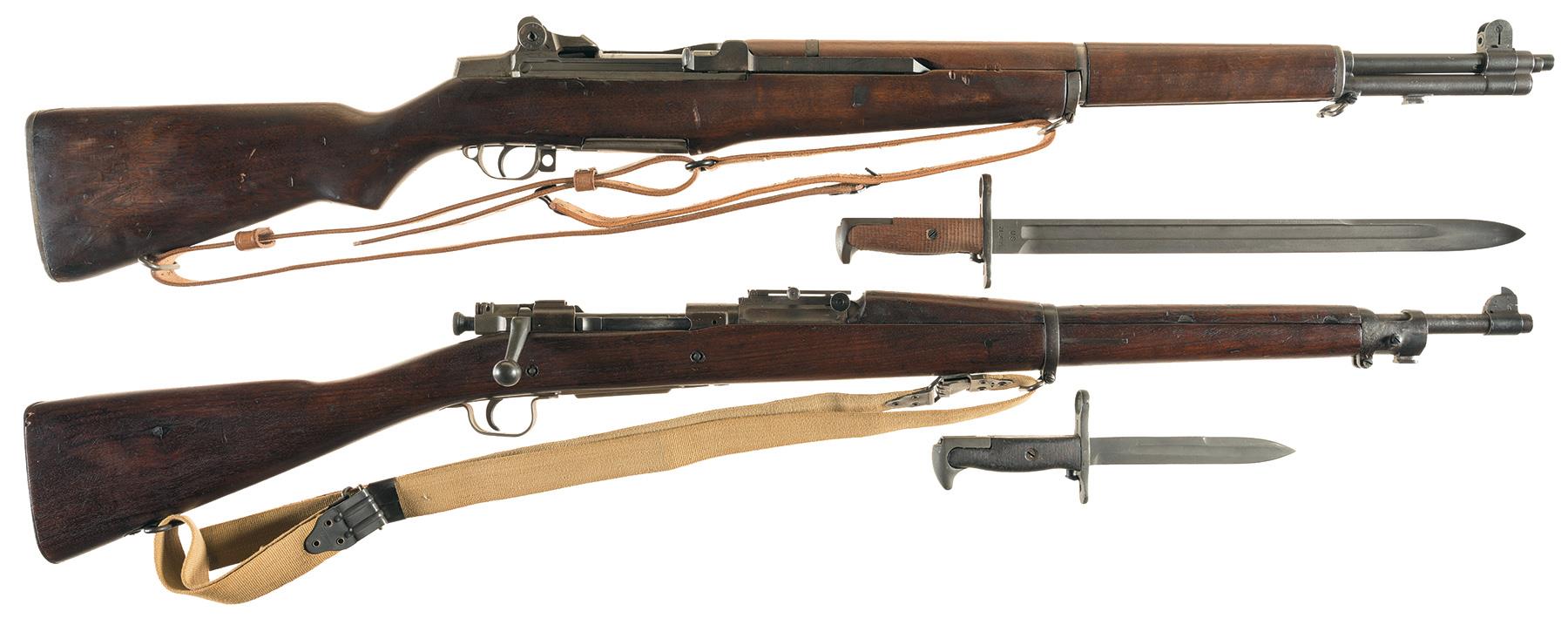 Two U.S. Military Rifles with Bayonets | Rock Island Auction